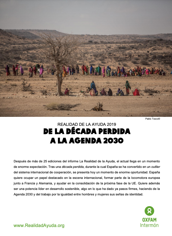 Realidad de la ayuda 2019: de la década perdida a la Agenda 2030