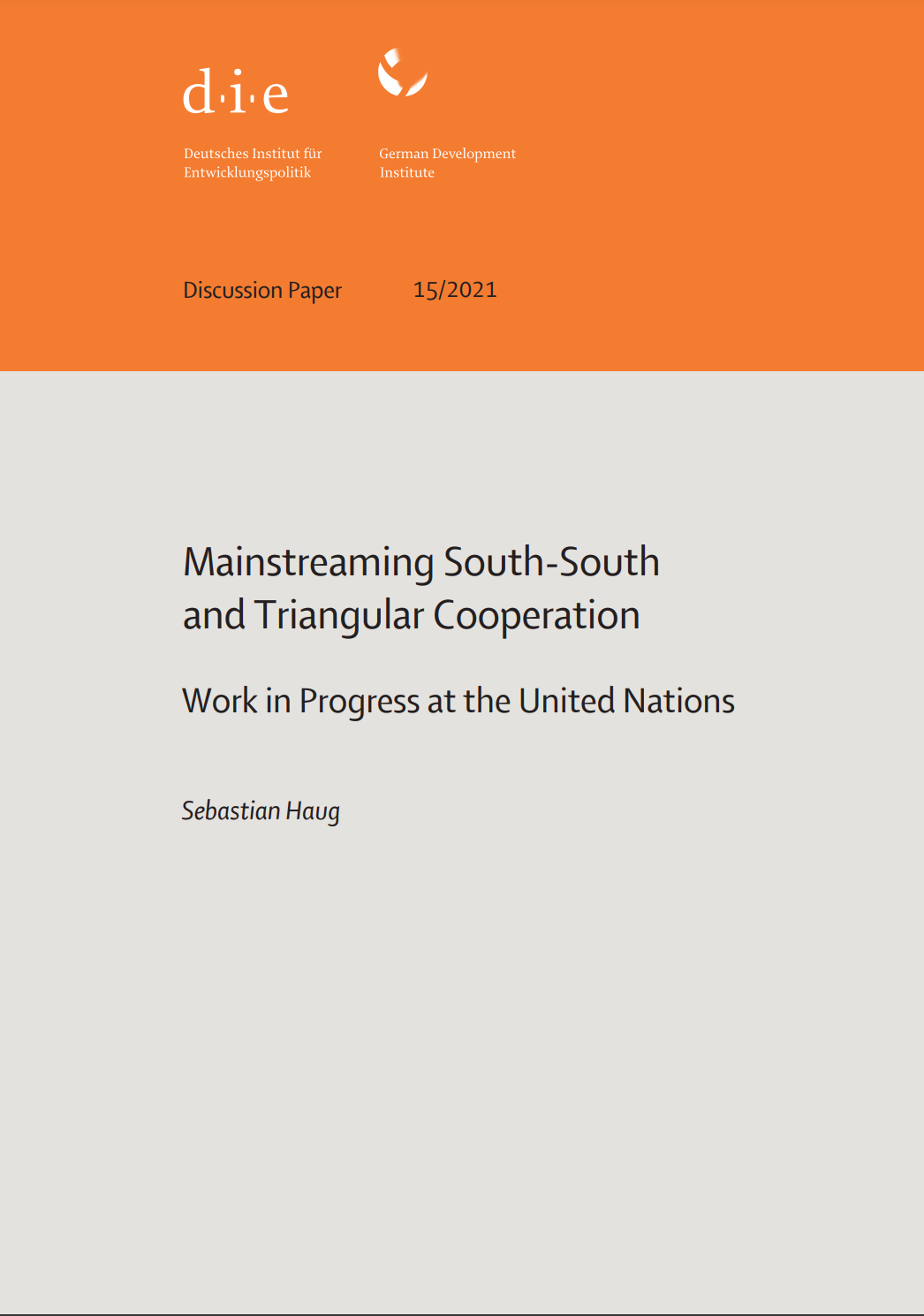 Mainstreaming South-South and Triangular Cooperation Work in Progress at the United Nations